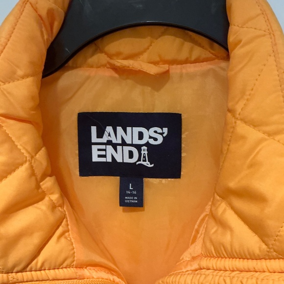 Fun Bright Color Land’s End Quilted Puffer Vest - Picture 2 of 3